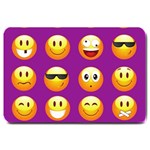 Purple Emoji Large Doormat