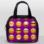 Purple Emoji Classic Handbag (One Side)