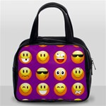 Purple Emoji Classic Handbag (Two Sides)