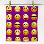 Purple Emoji Face Towel