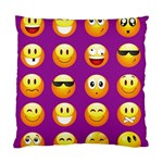 Purple Emoji Standard Cushion Case (Two Sides)