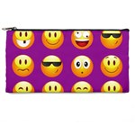 Purple Emoji Pencil Case