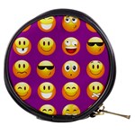 Purple Emoji Mini Makeup Bag