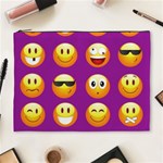 Purple Emoji Cosmetic Bag (XL)