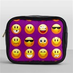 Purple Emoji Mini Toiletries Bag (One Side)