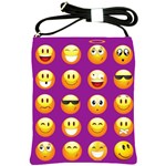 Purple Emoji Shoulder Sling Bag