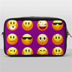 Purple Emoji Toiletries Bag (One Side)