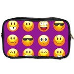 Purple Emoji Toiletries Bag (Two Sides)