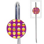 Purple Emoji Book Mark