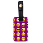 Purple Emoji Luggage Tag (one side)