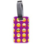 Purple Emoji Luggage Tag (two sides)