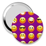 Purple Emoji 3  Handbag Mirror