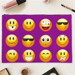 Purple Emoji Cosmetic Bag (XXL)