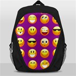 Purple Emoji Backpack Bag