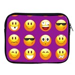 Purple Emoji Apple iPad 2/3/4 Zipper Case