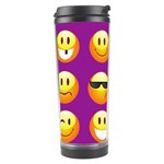 Purple Emoji Travel Tumbler