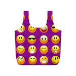 Purple Emoji Full Print Recycle Bag (S)