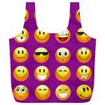 Purple Emoji Full Print Recycle Bag (XL)