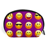 Purple Emoji Accessory Pouch (Large)