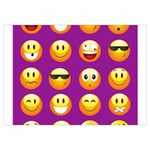 Purple Emoji Samsung Galaxy Note 4 Case (White)