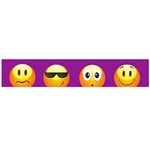 Purple Emoji Flano Scarf (Large)