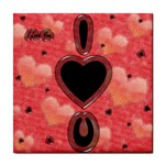 I love U ceramic wall tile / Tile Coaster / Tile trivet