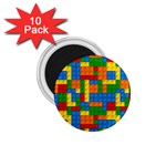 plastic blocks 1.75  Magnet (10 pack) 