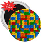 plastic blocks 3  Magnet (10 pack)