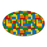 plastic blocks Magnet (Oval)