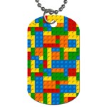 plastic blocks Dog Tag (One Side)