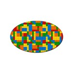 plastic blocks Sticker Oval (10 pack)