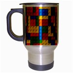 plastic blocks Travel Mug (Silver Gray)