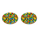 plastic blocks Cufflinks (Oval)