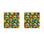 plastic blocks Cufflinks (Square)