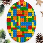 plastic blocks Oval Ornament (Two Sides)