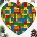 plastic blocks Heart Ornament (Two Sides)