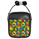 plastic blocks Girls Sling Bag