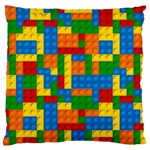 plastic blocks Large Cushion Case (One Side)