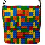 plastic blocks Flap Closure Messenger Bag (S)