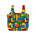 plastic blocks Full Print Recycle Bag (S)