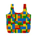 plastic blocks Full Print Recycle Bag (M)