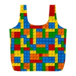 plastic blocks Full Print Recycle Bag (L)