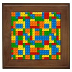 plastic blocks Framed Tile