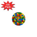 plastic blocks 1  Mini Magnet (100 pack) 