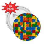 plastic blocks 2.25  Button (10 pack)