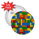 plastic blocks 2.25  Button (100 pack)