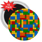 plastic blocks 3  Magnet (10 pack)