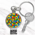 plastic blocks Nail Clippers Key Chain