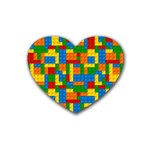 plastic blocks Rubber Coaster (Heart)