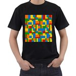 plastic blocks Men s T-Shirt (Black)